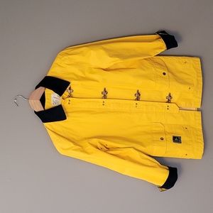 Vintage 1990's Polo Ralph Lauren Yellow Clasp Raincoat size Small